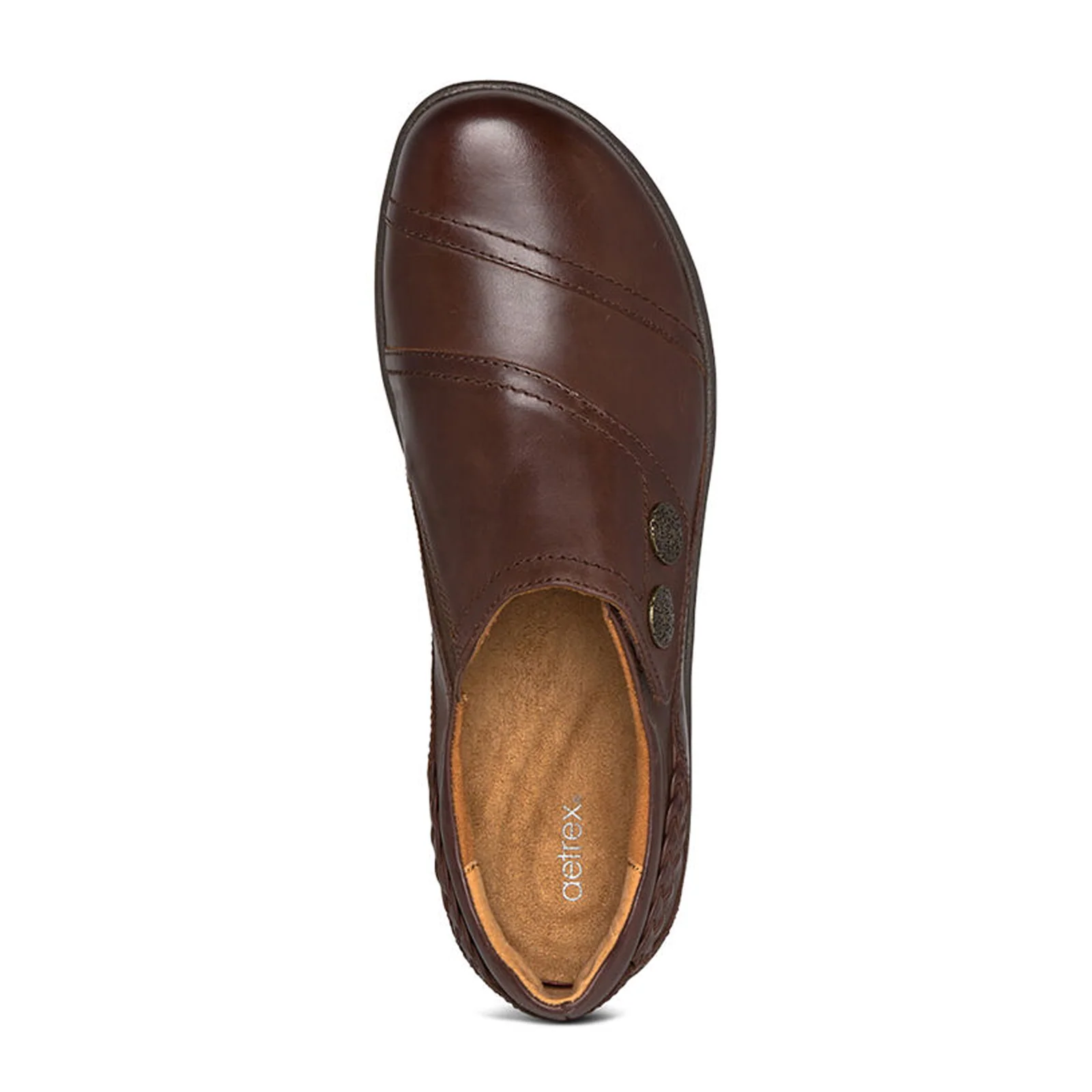 Aetrex Karina Slip On (Women) - Brown Leather - Image 4