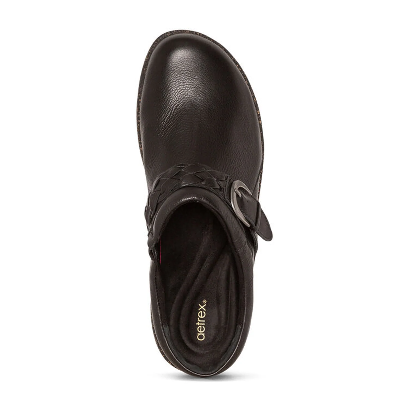 Aetrex Libby Clog (Women) - Black Leather - Image 5