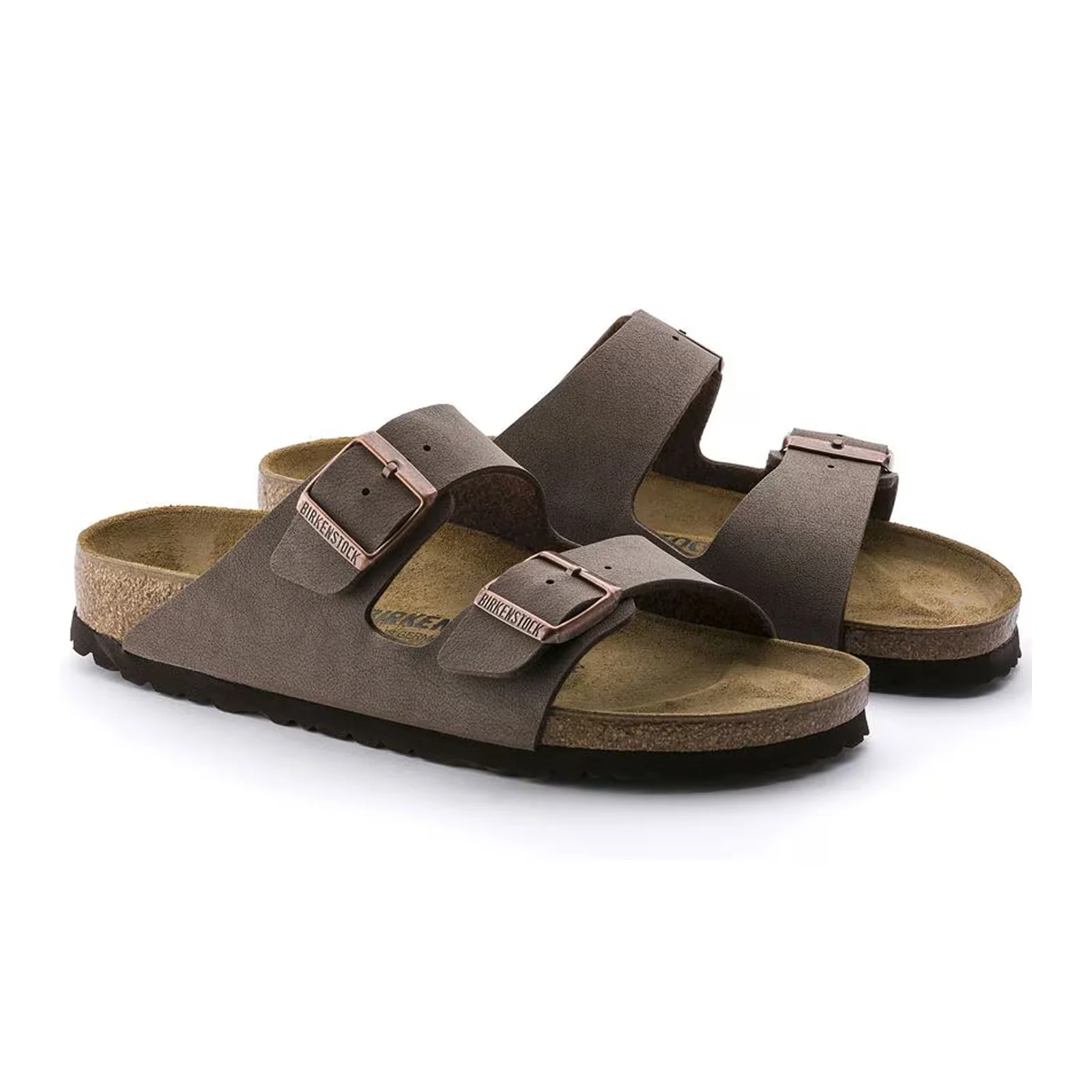 Birkenstock Arizona Slide Sandal (Unisex) - Mocha Birkibuc - Image 4