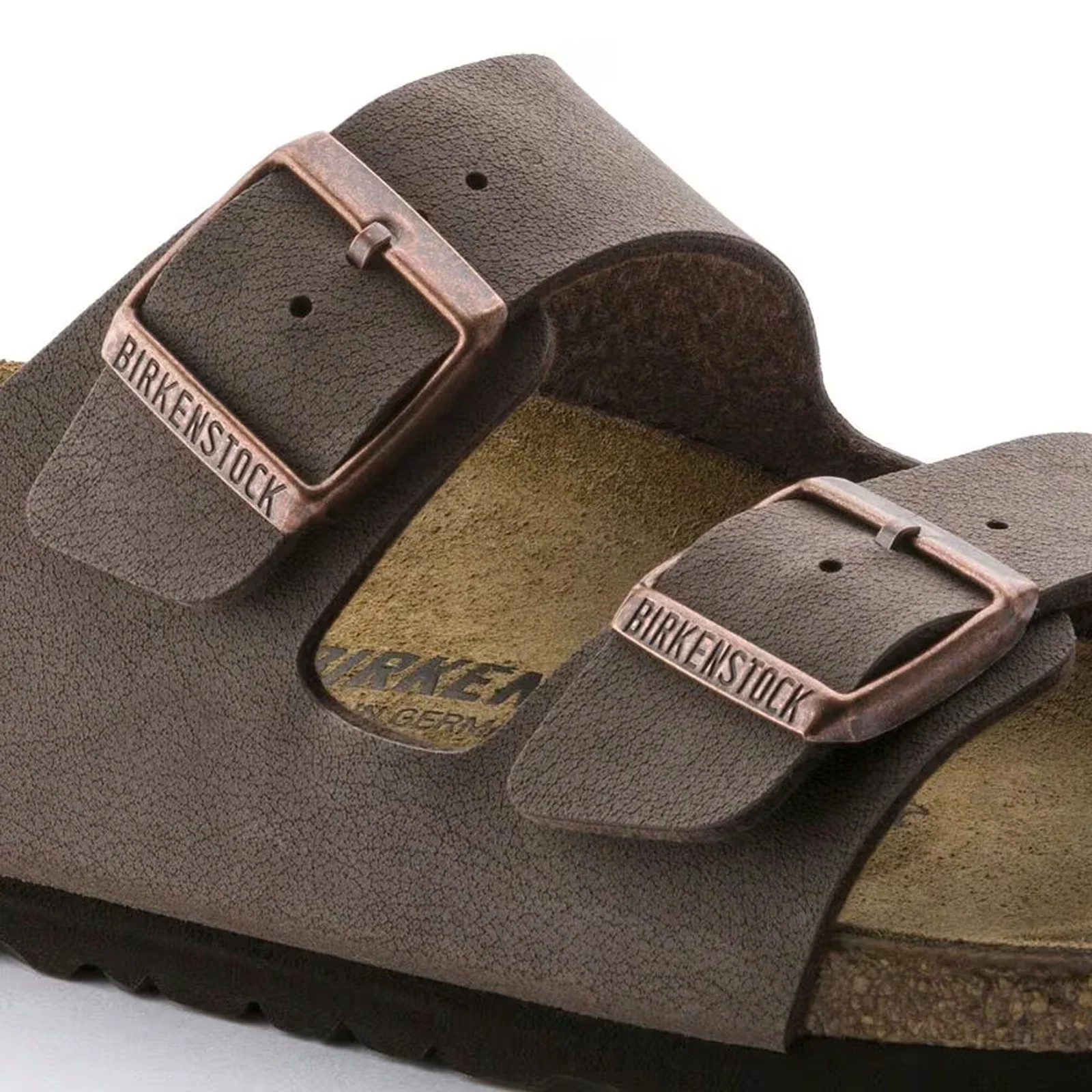 Birkenstock Arizona Slide Sandal (Unisex) - Mocha Birkibuc - Image 5