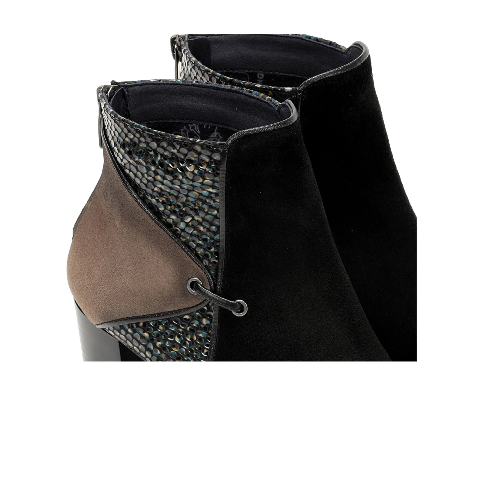 Dorking King D8925 Ankle Boot (Women) - Black/Fango - Image 5