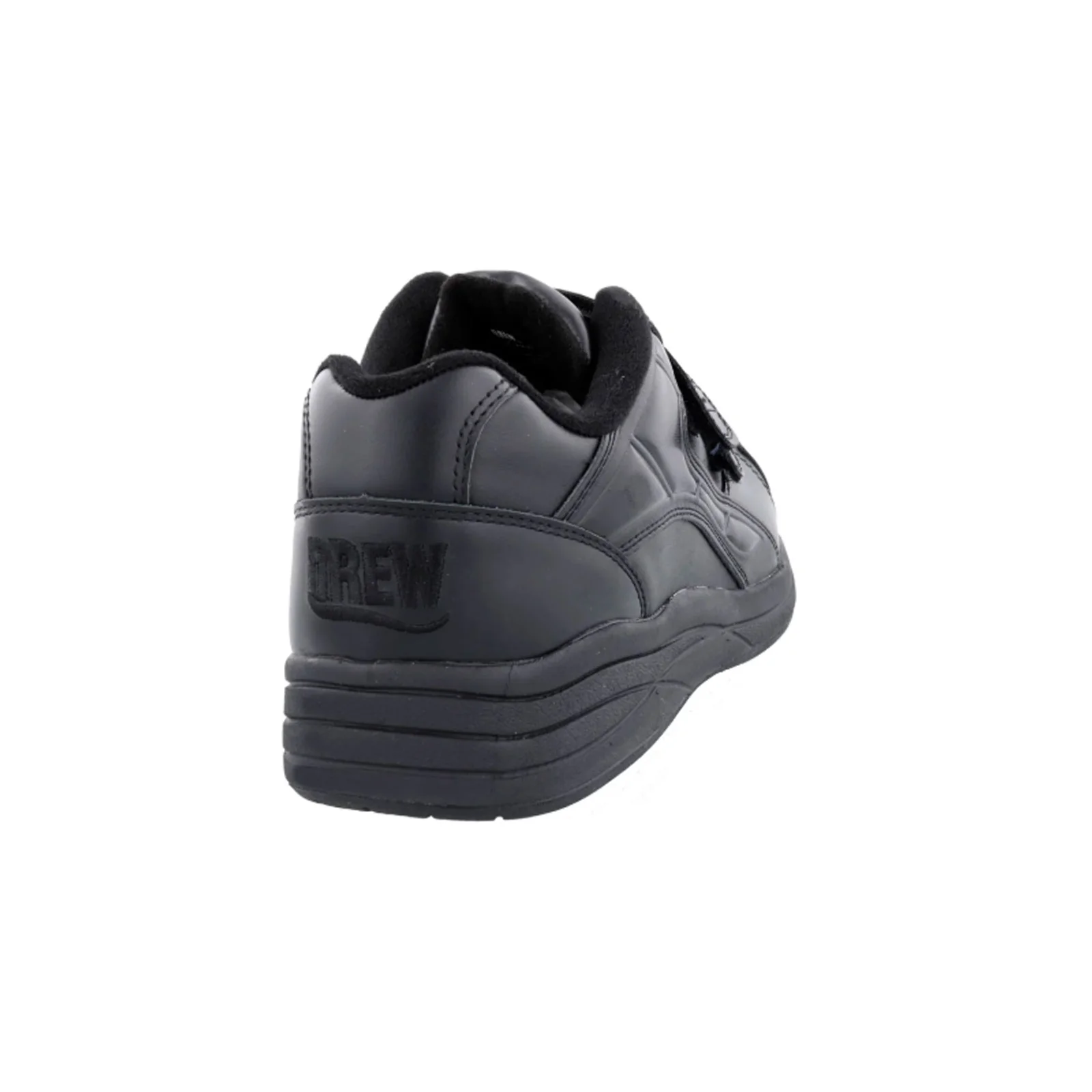 Drew Force V Hook and Loop Walking Shoe (Men) - Black Leather - Image 5