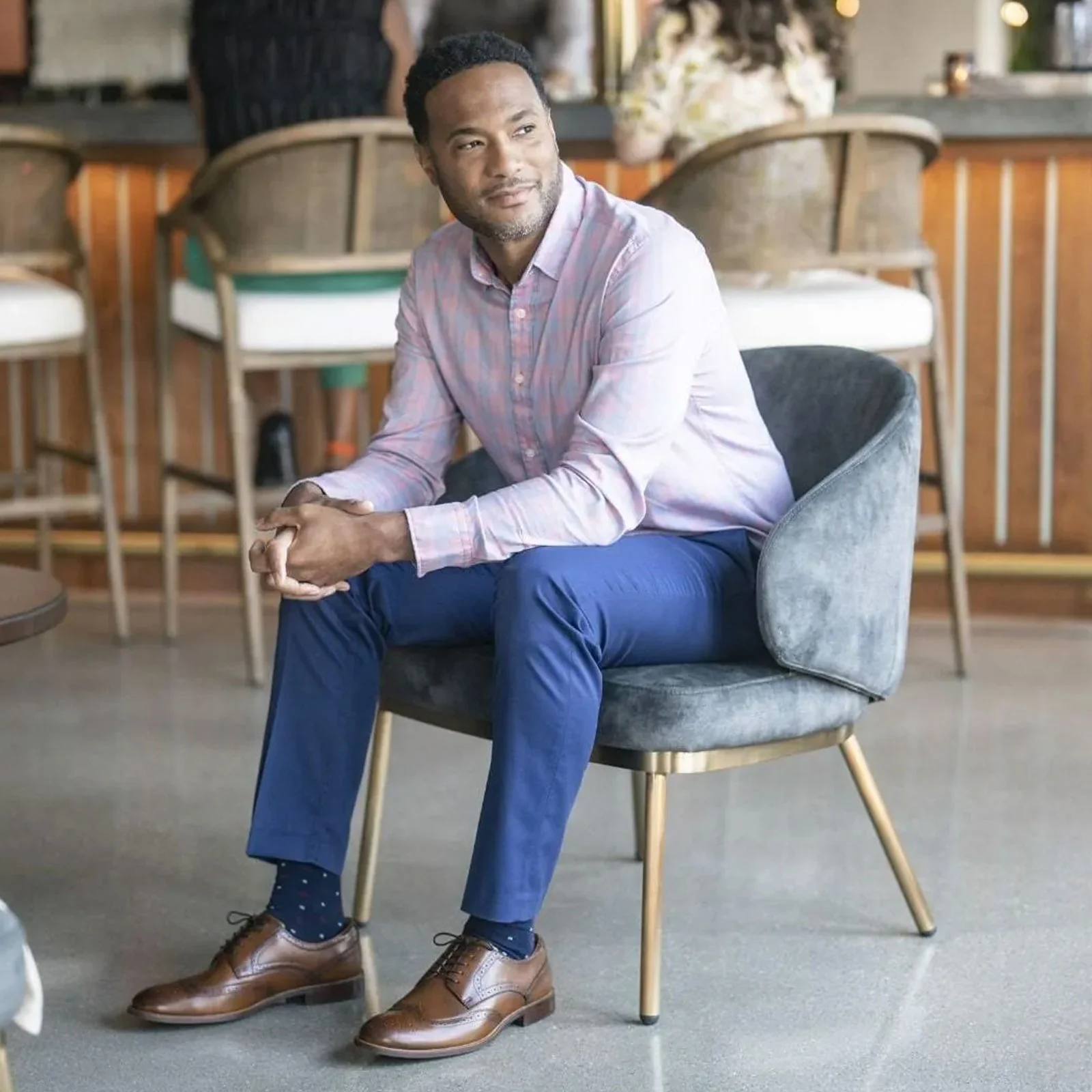 Florsheim Rucci Wing Tip Oxford (Men) - Cognac - Image 6