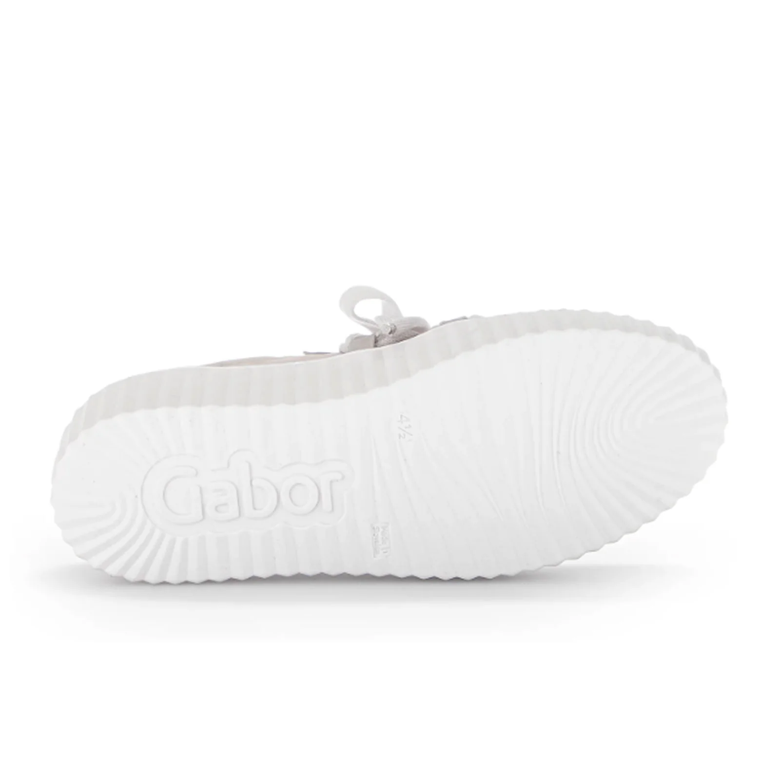 Gabor 202 Platform Bow Sneaker (Women) - Grey Leather - Image 4