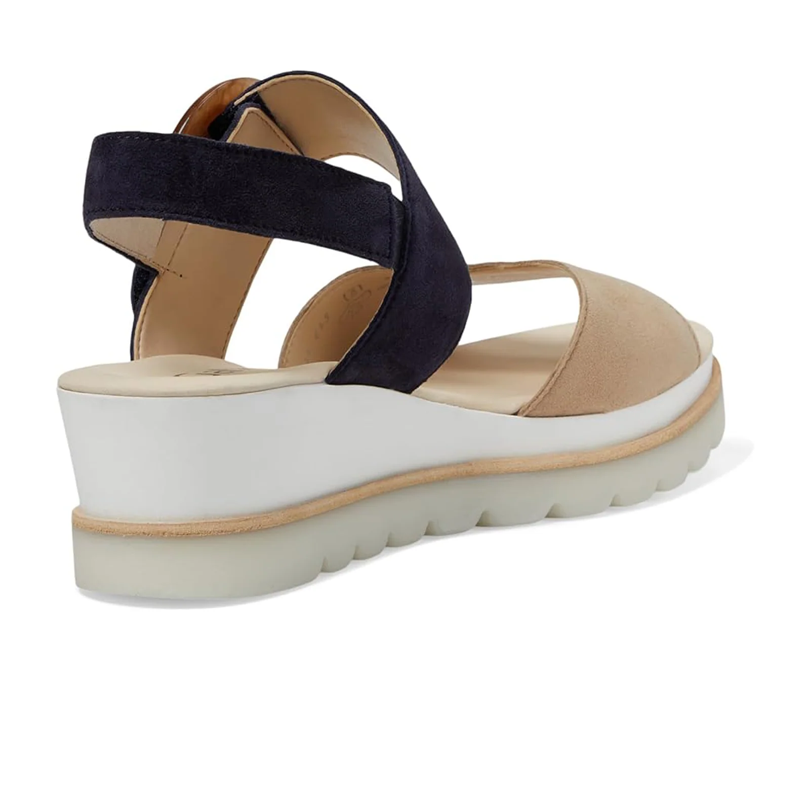 Gabor 645 Platform Wedge Sandal (Women) - Caramel/Atlantic - Image 4