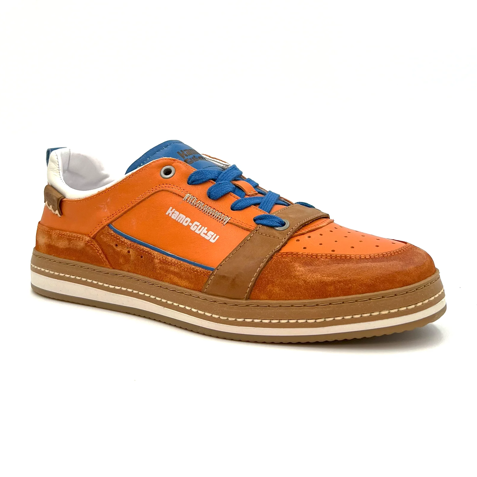 Kamo-Gutsu CAMPO 058 Sneaker (Men) - Lavato/Arancio - Image 3