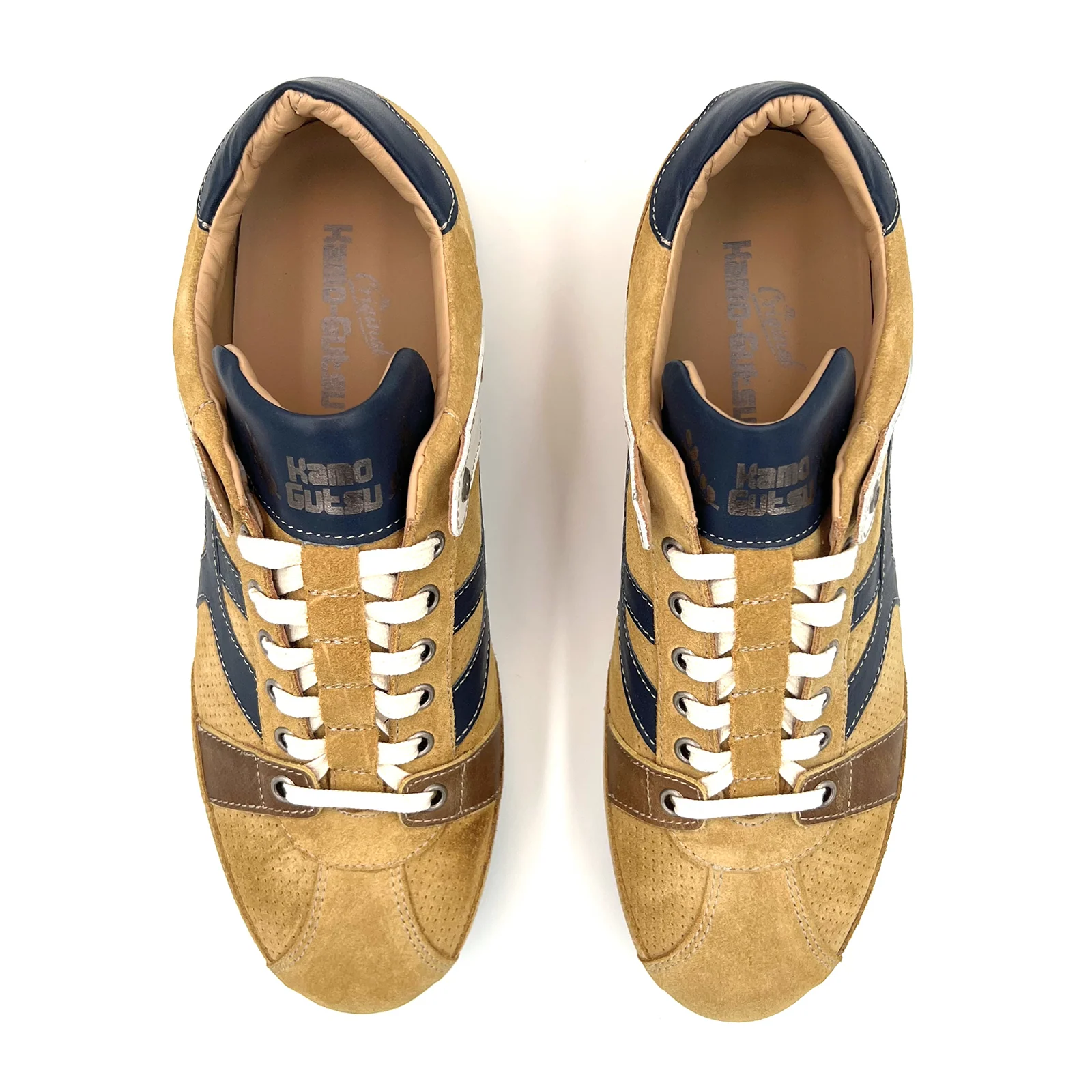 Kamo-Gutsu TIFO 044 Low Sneaker (Men) - Cam Miele/Denim - Image 4