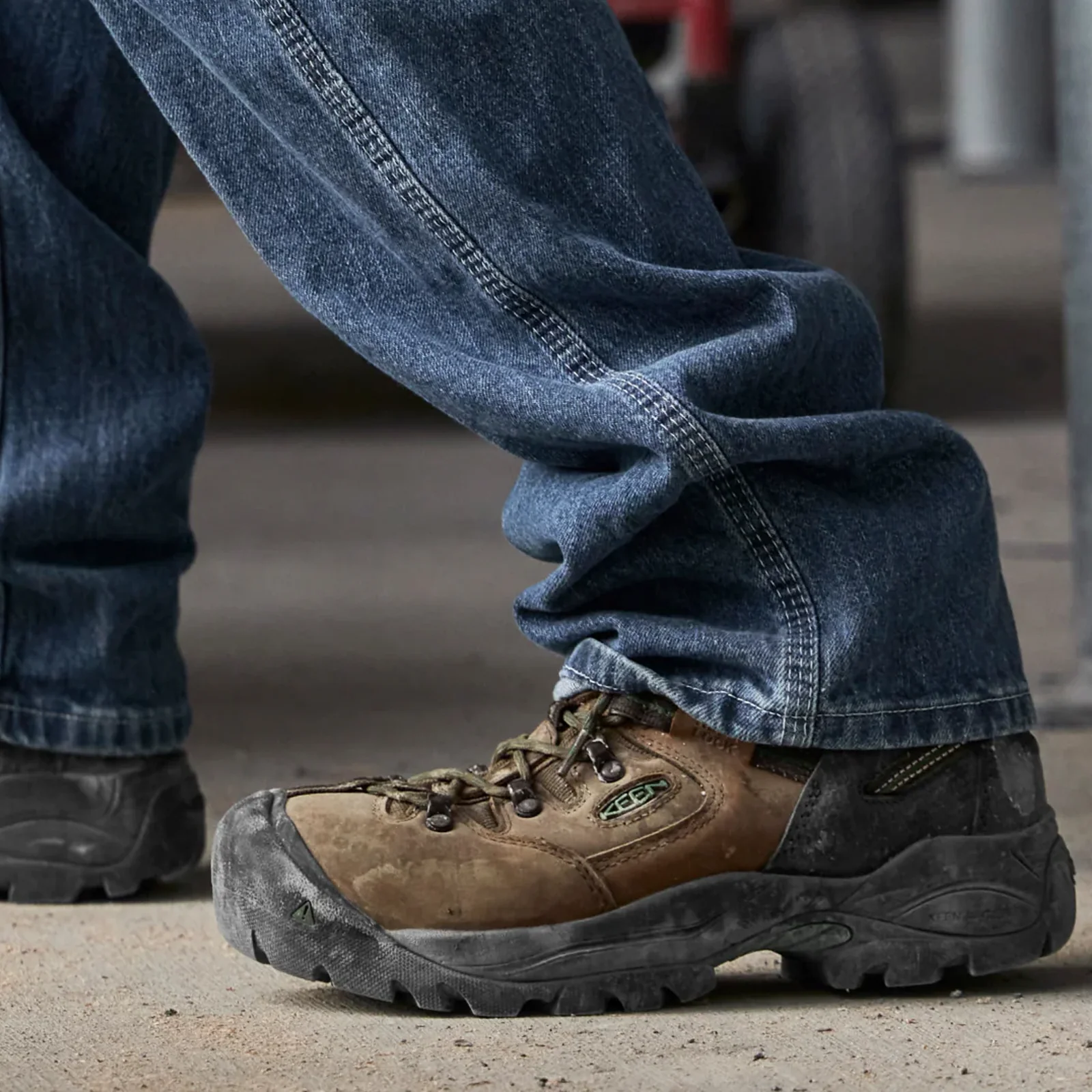 Keen Utility Pittsburgh Energy 6" Waterproof Composite Toe Work Boot (Men) - Cascade Brown/Greener Pastures - Image 8