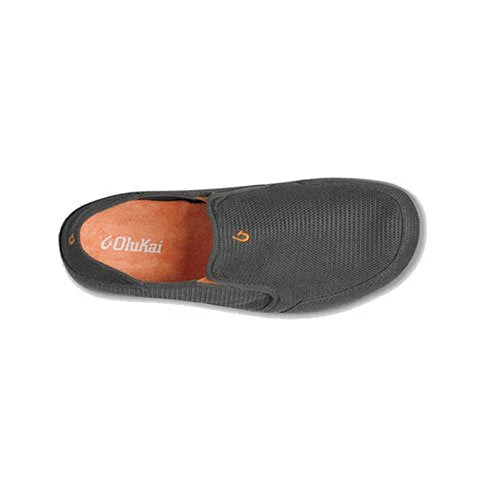 OluKai Nohea Mesh Slip On (Men) - Dark Shadow/Dark Shadow - Image 3